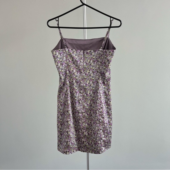 Sunday Best Lilac Floral Shimmer Dress - Picture 3 of 6